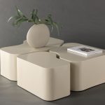 table basse beige noline esprit rotin home (4) Table basse beige Noline