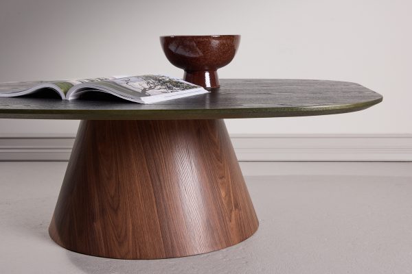 Table basse Lamar – Plateau Vert foncé