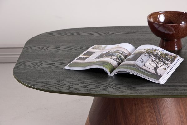 Table basse Lamar – Plateau Vert foncé