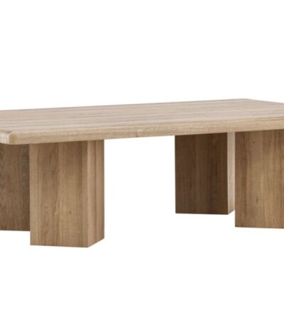 Table basse Lille avec structure en MDF et plateau de 140 cm, design contemporain pour salon