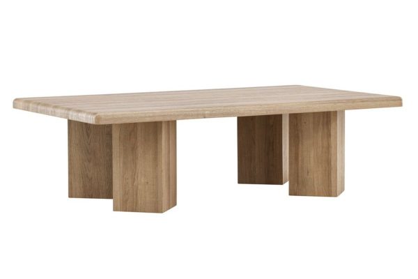 table basse lille_esprit rotin home (1) Table basse Lille avec structure en MDF et plateau de 140 cm, design contemporain pour salon
