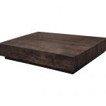 table basse yoko moka esprit rotin home (2) Table basse Yoko en MDF finition moka, table basse carrée basse pour salon contemporain
