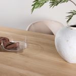 Table de repas blanchie Olga 210x100