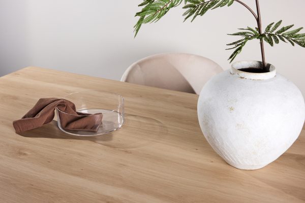 Table de repas blanchie Olga 210x100