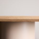 Table de repas blanchie Olga 210x100