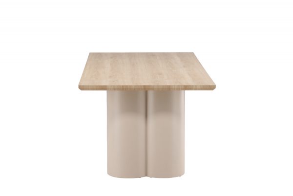 Table de repas blanchie Olga 210x100