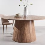Table de repas ronde Lamar 150 cm