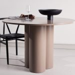 table de repas taupe olga esprit rotin home (6) Table repas taupe ronde Olga