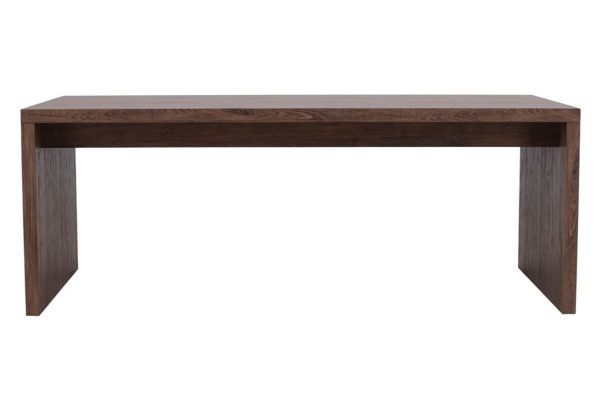 Table de salle à manger Evine 200 cm marron avec plateau épais, design contemporain pour intérieur