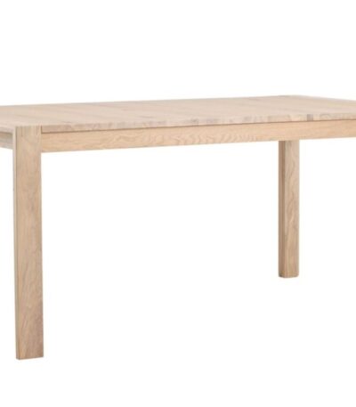 Table de salle à manger extensible Velia en chêne clair de 170 à 250 cm