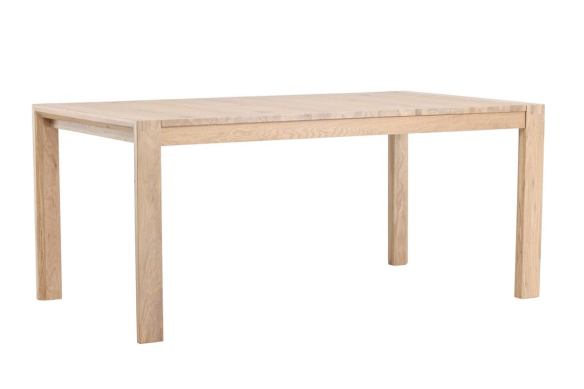Table de salle à manger extensible Velia en chêne clair de 170 à 250 cm