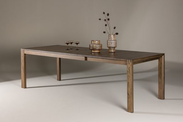 Table de salle à manger extensible Velia - Marron