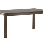 Table de salle à manger extensible Velia marron en chêne de 170 à 250 cm