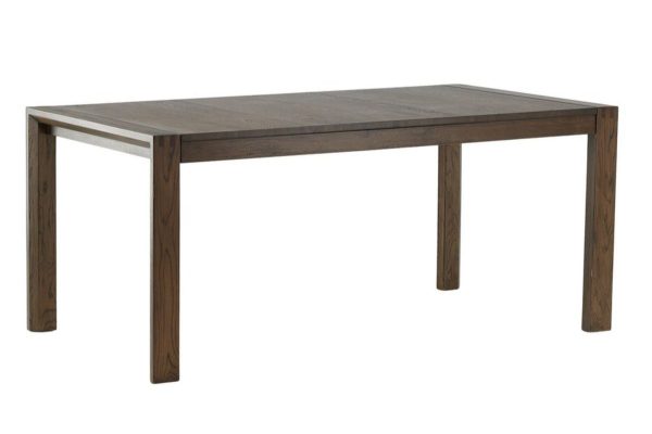 Table de salle à manger extensible Velia marron en chêne de 170 à 250 cm