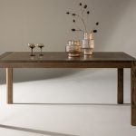 Table de salle à manger extensible Velia - Marron