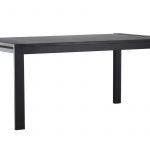 Table de salle à manger extensible Velia noire en chêne de 170 à 250 cm