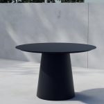 Table de jardin ronde Lamar – Noire