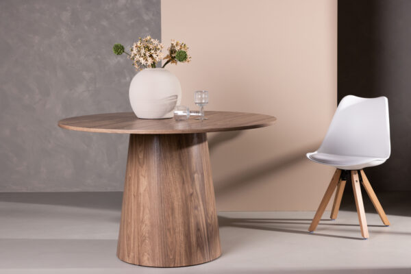 table repas lamar marron (2) Table repas ronde Lamar – Marron