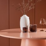 Table repas ronde Lamar – Pêche laquée